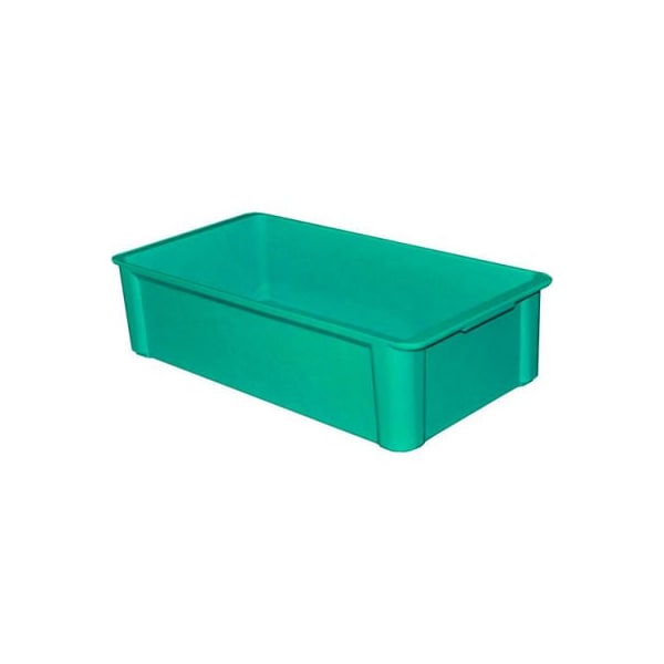 Mfg Tray Stackable Storage Tote, 22-3/8 in L x 12 in W x 6 in H, Green, Fiberglass 8083085113 - main